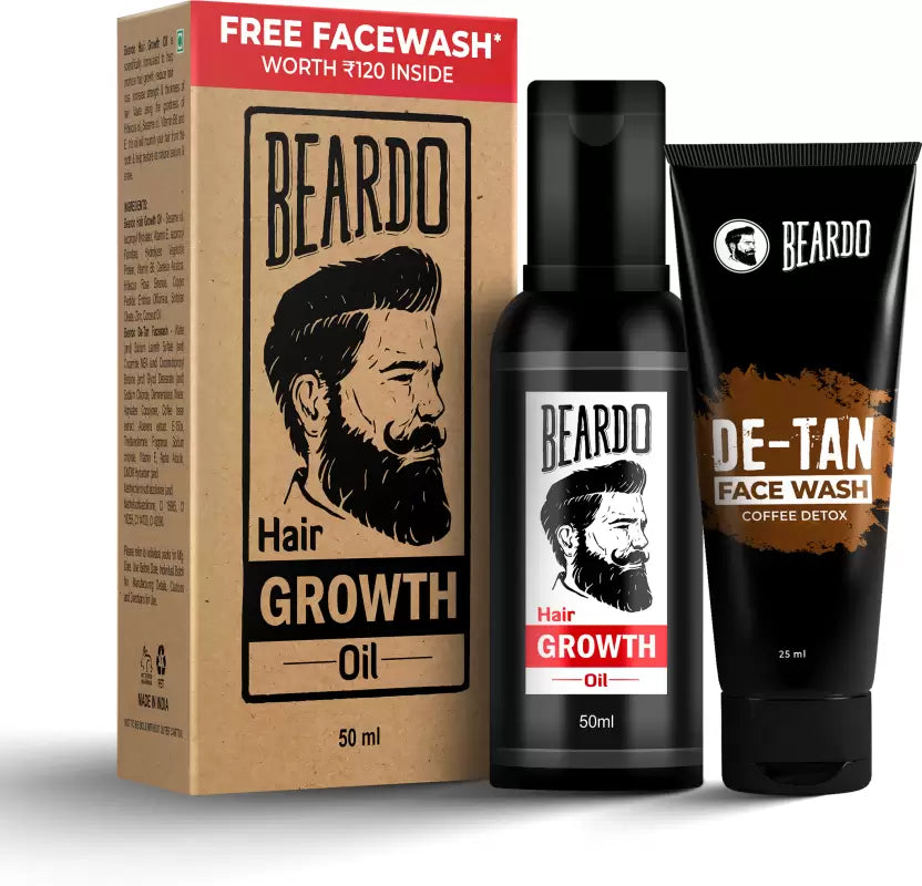 BEARDO GROWTH OIL 50ML/DE TAN F/W 25ML - House of Ateeq