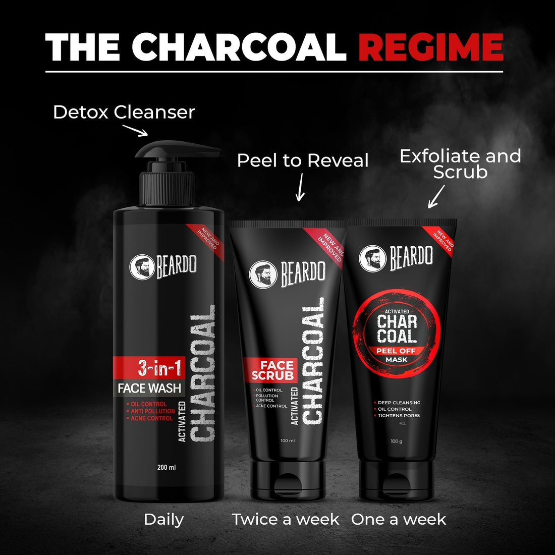 BEARDO ACTIVATED CHARCOAL Facewash