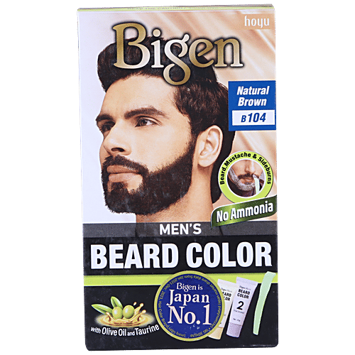Bigen B104 Natural Brown Beard Colour product box front view