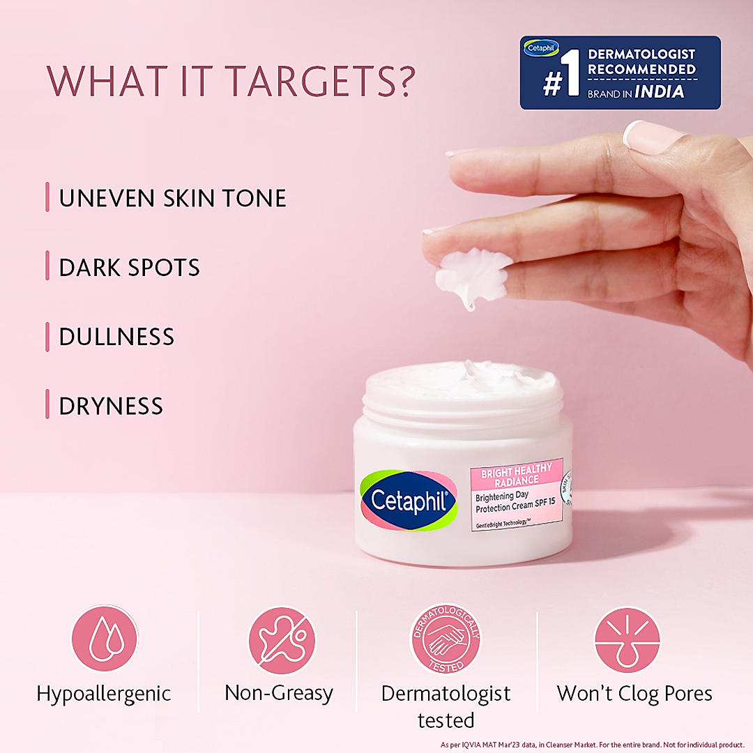 Cetaphil Bright Healthy Radiance Brightening Day Protection Cream with Niacinamide | Reduces Dark Spots, 50gm5