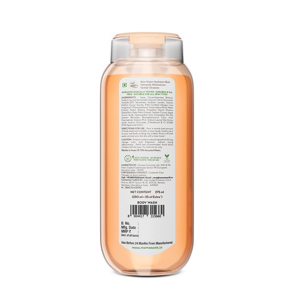 Mamaearth Rice Water Body Wash for Radiant Skin
