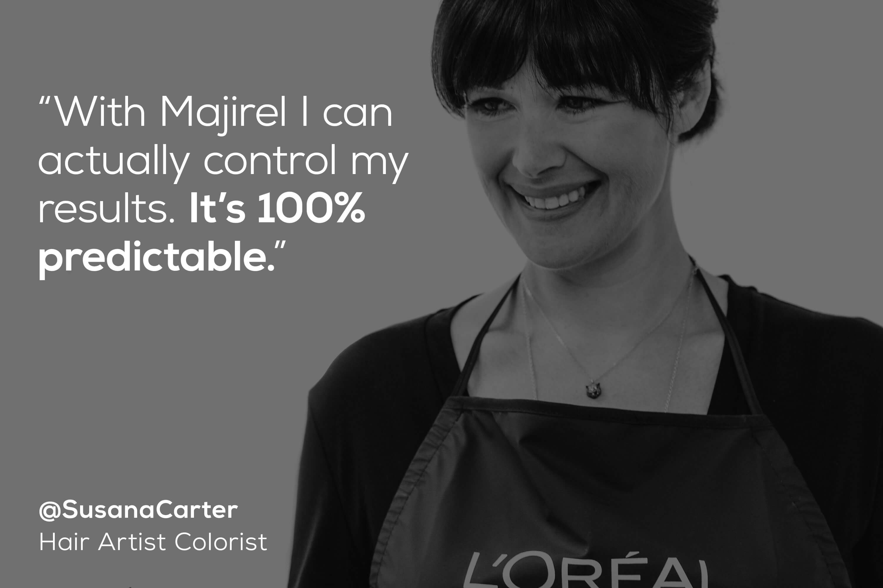 Model with glossy mahogany brown hair (shade 5.52)