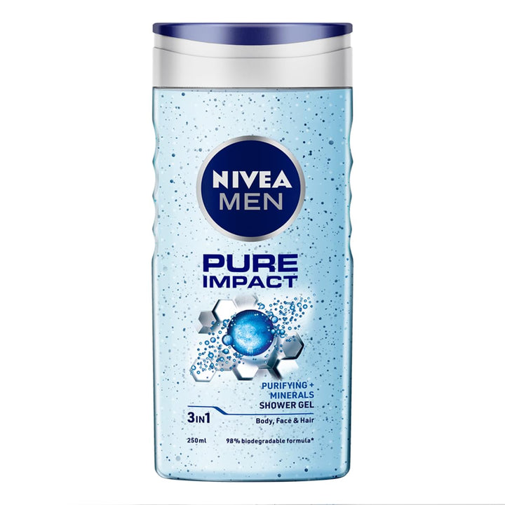 Nivea Men Pure Impact Shower Gel 250ml - House of Ateeq