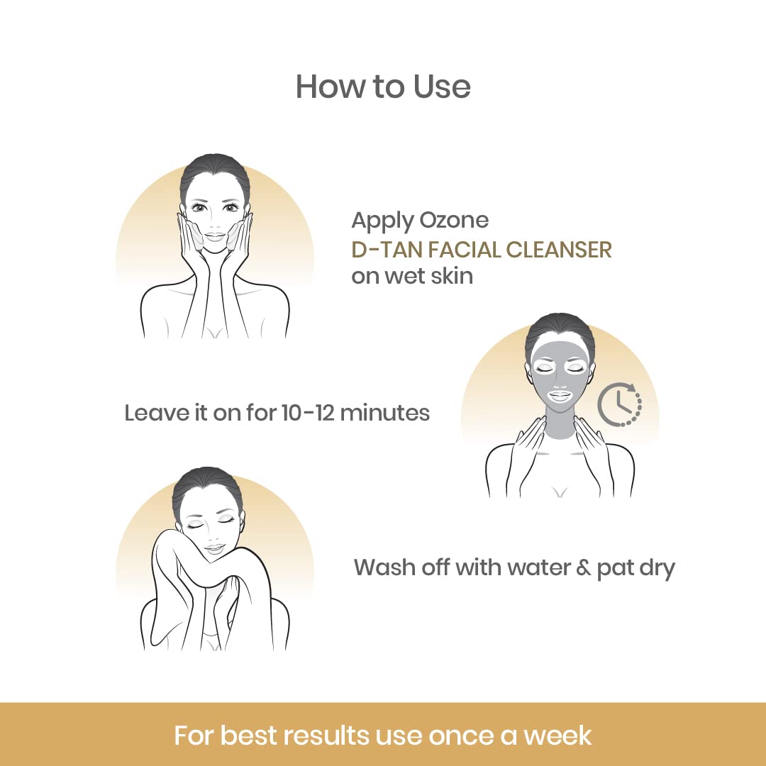 Ozone D-Tan Facial Cleanser, 500g-5