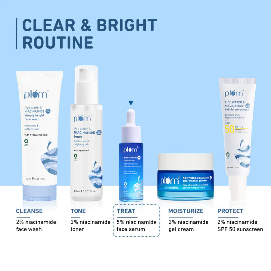 Plum Rice Water serum for soft and fresh-looking skin House of Ateeq