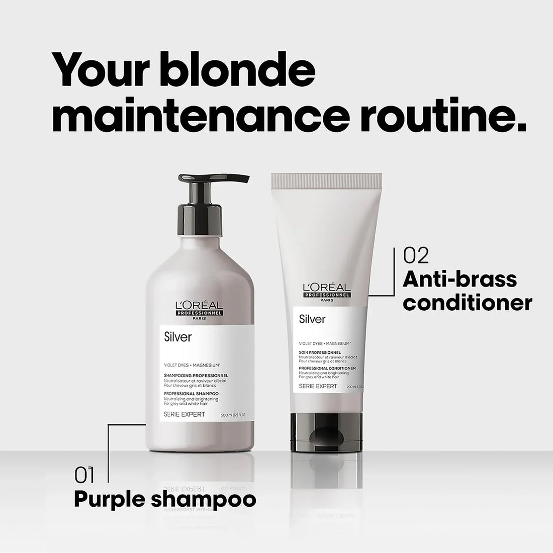 Violet pigment shampoo for brassiness