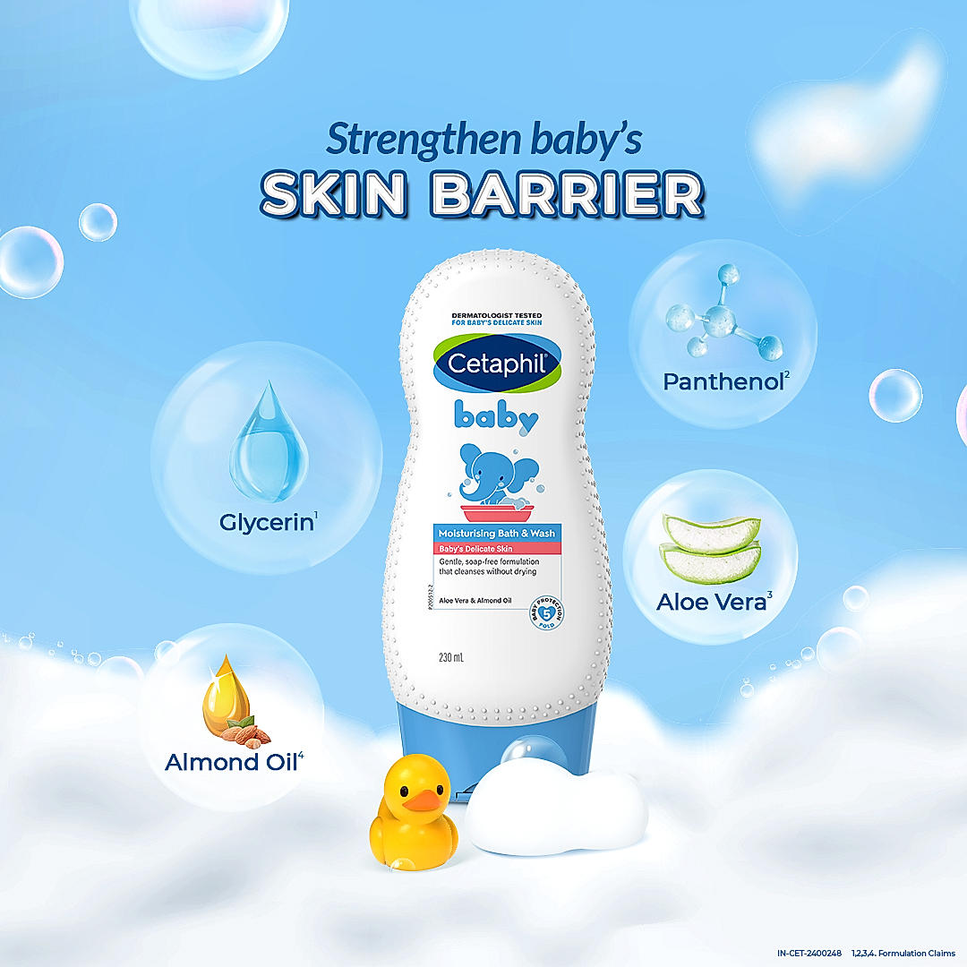 Cetaphil Baby Wash with calendula and aloe vera