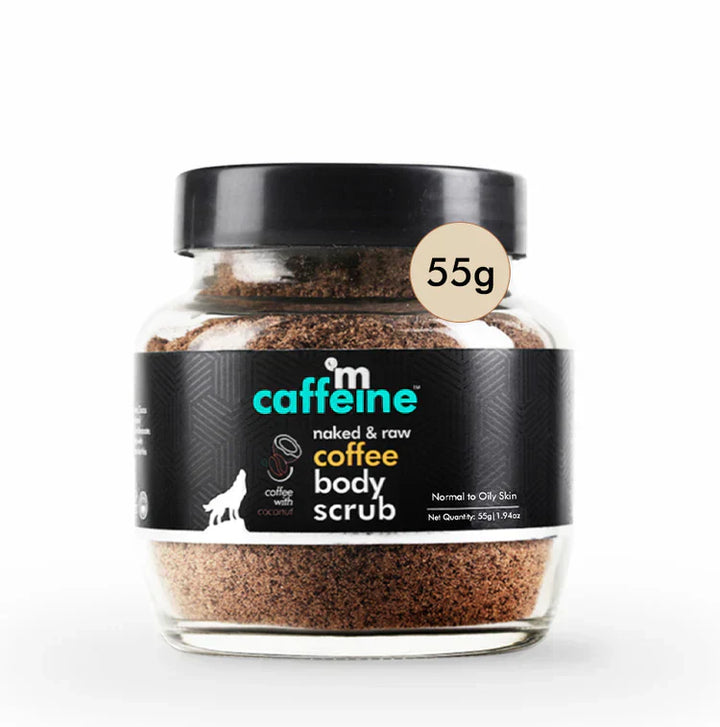 mCaffeine Coffee Body Scrub with Coconut - Natural & Vegan - 55g - House of Ateeq